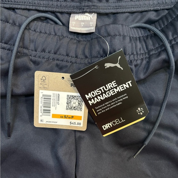 NWT Puma Liga Training Tapered Jogger Pants Womens Small Navy Performance - Picture 4 of 5